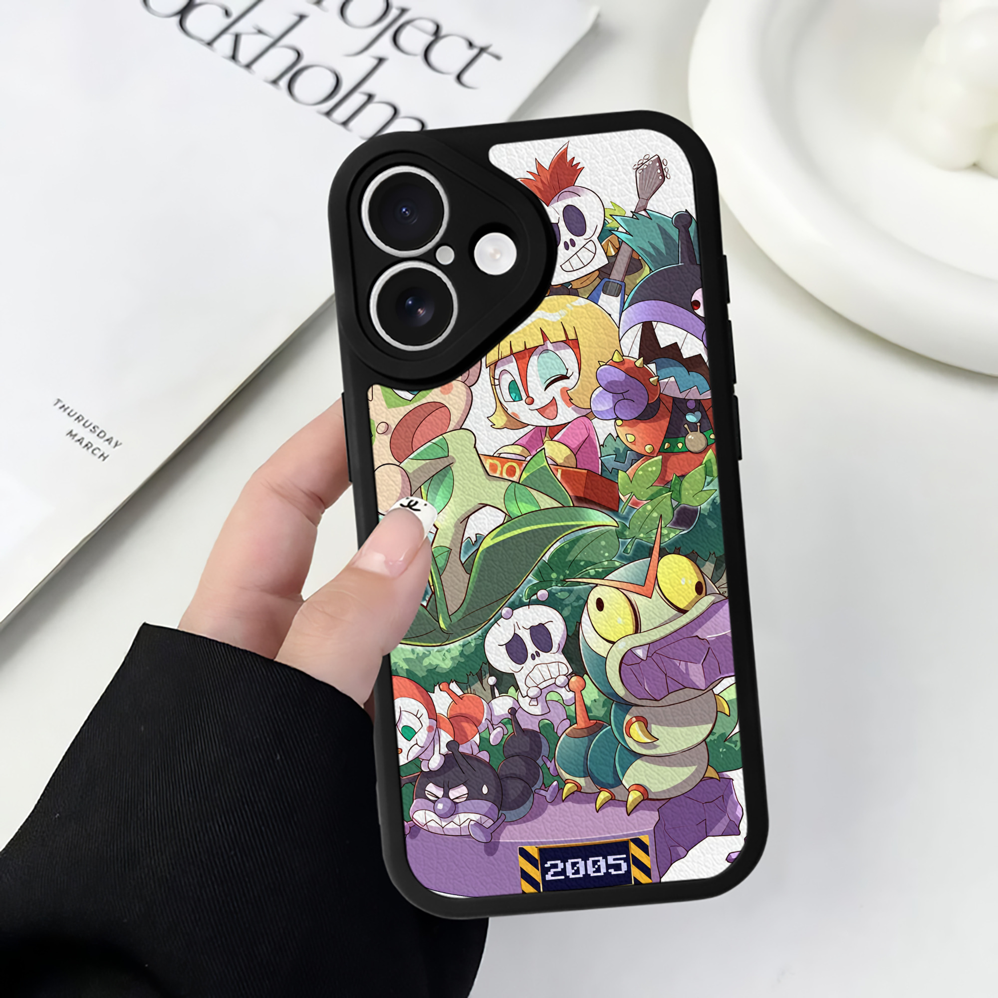 （画像用） アンパンマン Anpanman 【iPhone 16シリーズ対応】シリコンスマホケース（レザー調） 材質：シリコン